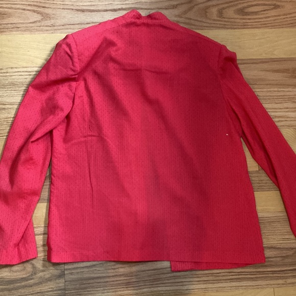 Mister Leonard Bright Red 3 Piece Skirt Set, Size 10 (tag missing). - Picture 4 of 13